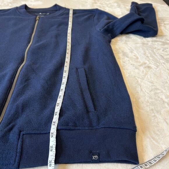 Southern Tide Men's Samson Peak Bomber Jacket Fleece XXL Blue Full Zip Preppy - Picture 4 of 8